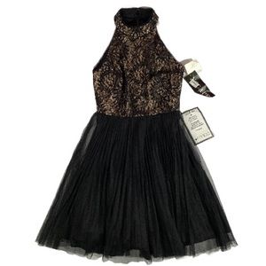Xscape black dress size 4 NWT